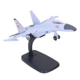 thumbnail image 3 of Modelo de avión de combate de 21,5 cm, modelo de juguete de combate de simulación fundido a presión de aleación para niños y adultos, color morado y azul, 3 of 9