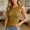 Gold, variant on Women’s Ribbed Knit Tank Top, Solid Sleeveless Crew Neck Camisole, Stretchy Soft Breathable Casual Layering Vest For Daily Wear Pink XL