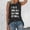 T Shirts for Women Clearance under $5 Dark Gray, variant on Womens Letter Graphic Print Tank Tops Crewneck Sleeveless Summer Casual Loose Fit T Shirts Tee