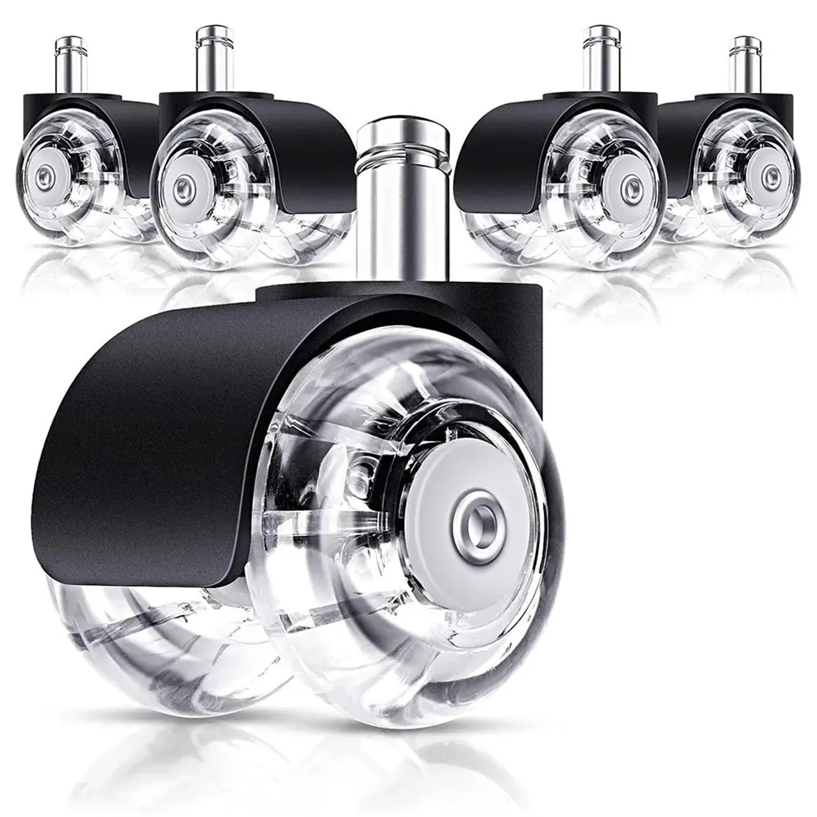 Universal Furniture Caster Swivel Rollers Wheel Chair Caster Office Chair Wheels Rubber Mute Wheel Desk Office Soft Safe Pulley ,Reliable