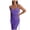 Purple, variant on IROINNID Women's Sheath Dress Summer Slim Fit Open Back Suspended Dress Solid Color Elastic Waist Dress