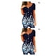 thumbnail image 3 of Camiseta Jumpingount de poliéster para mujer blusa informal estampado Floral colorido manga corta cuello en V verano, 3 of 6