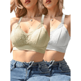 thumbnail image 1 of Set De 2 Brasieres Peto Push Up Mujer Unitalla Ultrasoft Sin Varilla Cómodo, 1 of 5