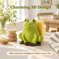 Ceramic Frog Sponge Holder Kitchen Sink Counter Scrub Pad Organizer ...