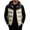 Khaki, variant on Mens Puffer Vest Zip Up Sleeveless Hooded Loose Fit Warm Jacket Fall Winter Outdoor Casual Outerwear Tops 2026