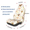 thumbnail image 3 of Wukai Chicken Family Full Set Car Seat Covers with Soft Padding Universal Auto Front Seats Protector and Cushion Mat, 3 of 5