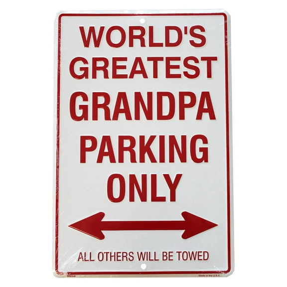 Grandpas Metal Parking Sign