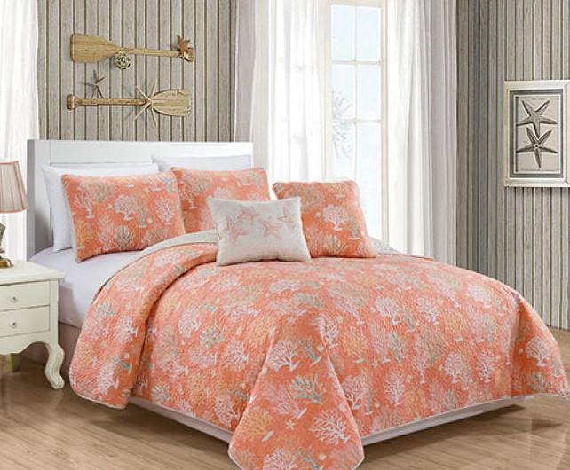 Shoreline Waters Quilt Set- King