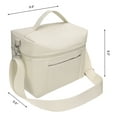 thumbnail image 2 of Unique Bargains Insulated Leakproof Lunch Bag for Work, Beach Beige, 2 of 6