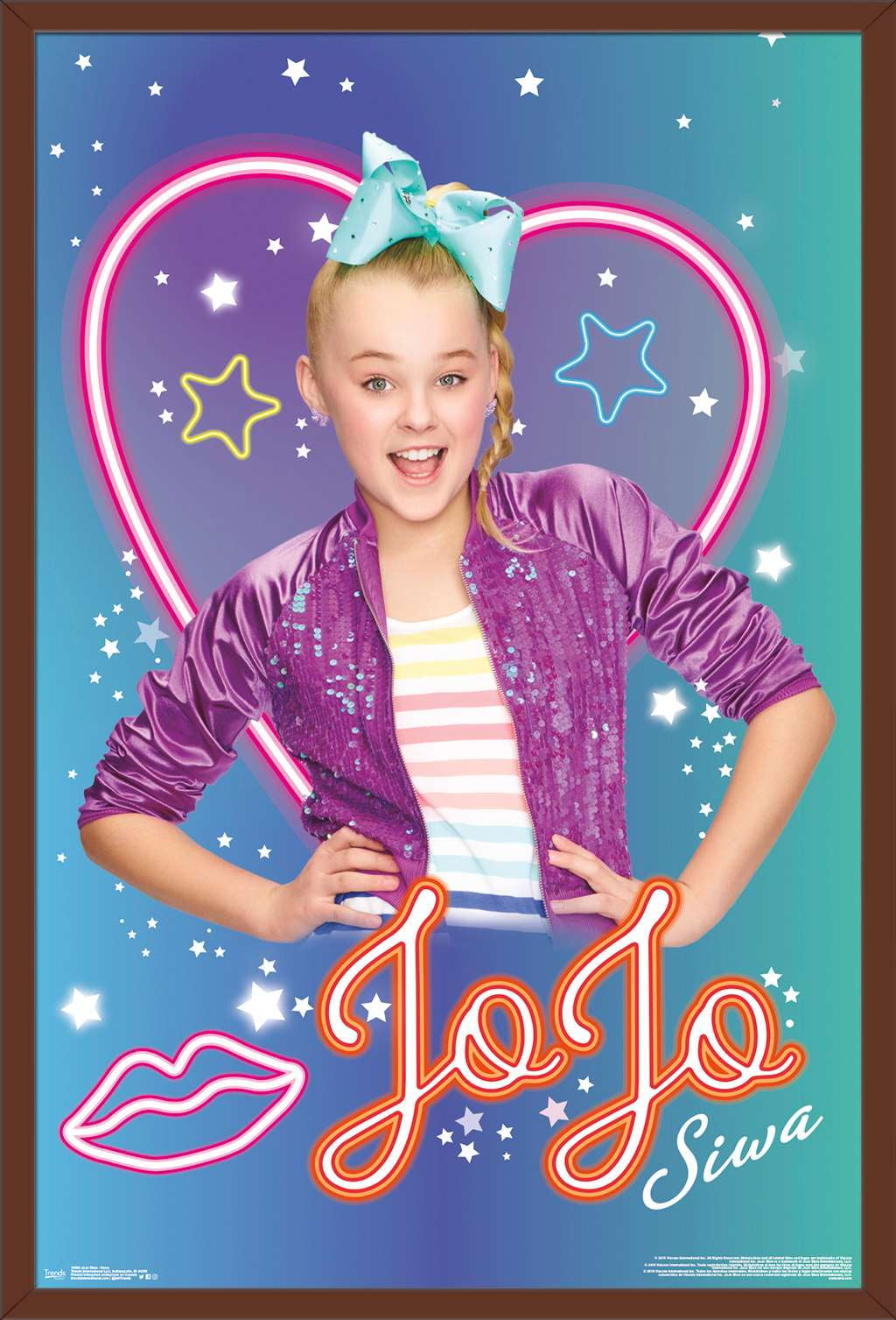 JoJo Siwa - Love Wall Poster, 22.375" x 34", Framed - Walmart.com