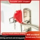 thumbnail image 3 of Bloqueador de habitación de bloqueo temporal de doble cabeza antirrobo para Hotel exterior portátil rojo 2*3cm1 Uds Electrónica, 3 of 4