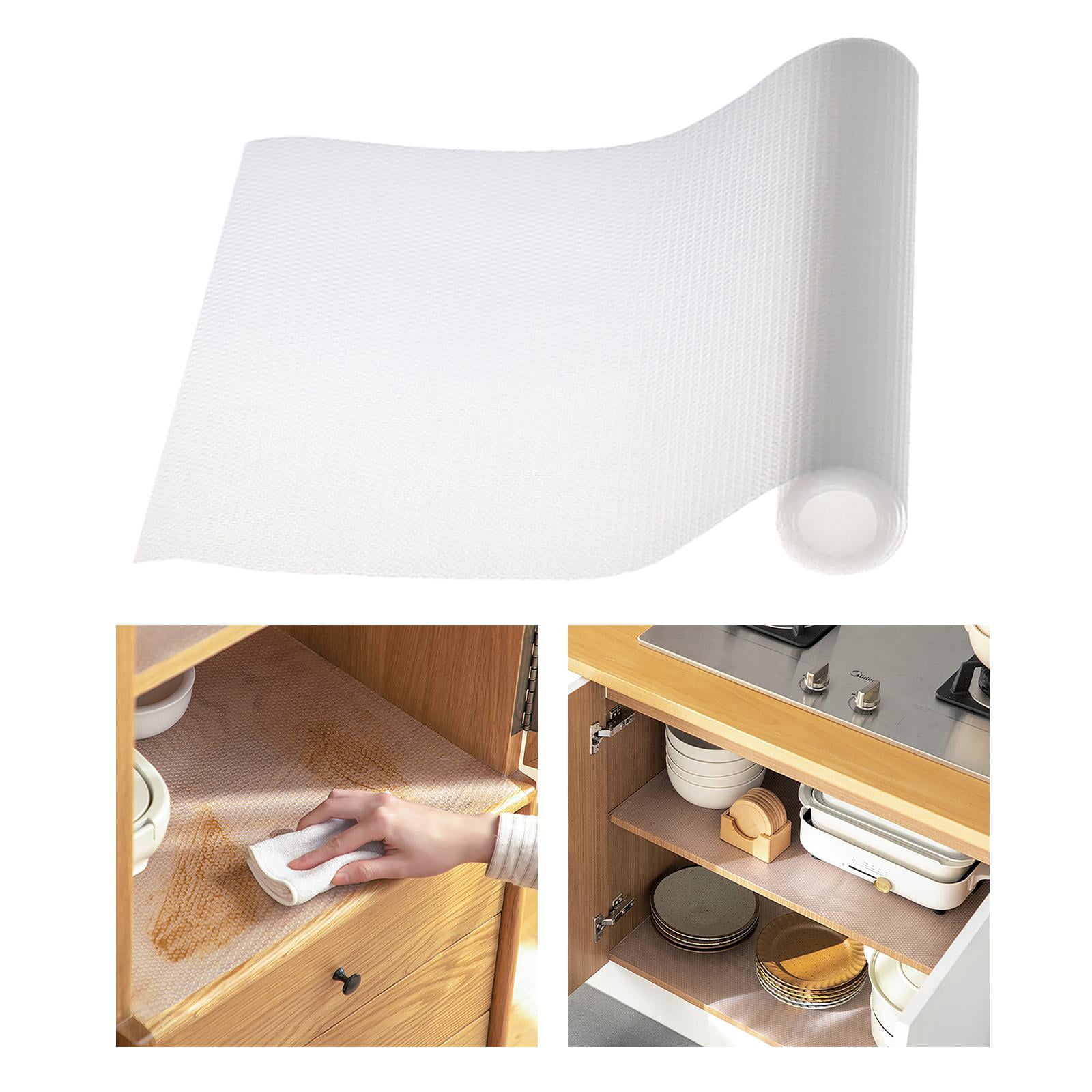 Cooyes Shelf Liner – Premium Cabinet Liner for Kitchen – 11.8 x 59 Non-Slip Shelf Liners for Kitchen Cabinets – Waterproof Shelf Paper with Modern