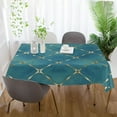 thumbnail image 6 of Coolnut Unbreakable Square Tablecloths with Dust and Wrinkle Resistance-54x72In, Green Square Wedding Kitchen Picnic Buffet Holiday Party House Decor, 6 of 7