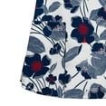 thumbnail image 5 of Qertyioot Hauts pour Femmes Femmes Manches Courtes Col en V Hauts Uniforme Imprimé Poches Chemisier Hauts, 5 of 5