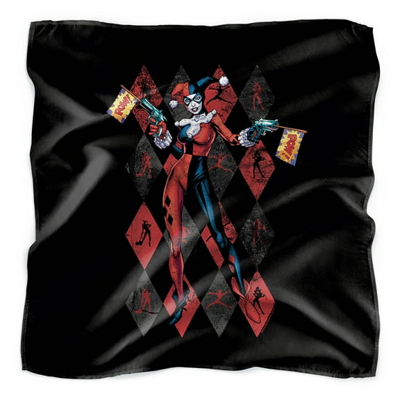 Harley Quinn Pow Pow Bandana (21 in x 21 in)