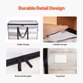 thumbnail image 5 of VEVOR 90L Large Storage Bags, 6 Pack Clothes Storage Bins, Foldable Closet Organizers Containers with Reinforced Handle, Plastic Storage Bags for Clothing, Blanket, Comforter, Bed Sheet, and Pillow, 5 of 9