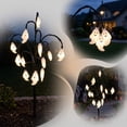 thumbnail image 2 of Solar Halloween Ghost Tree Stake Lights, Waterproof LED Ghost Lamp with Adjustable Flexible Branches, Automatic Dusk-to-Dawn Solar Charging, Cute Warm Glow Plastic Yard Fall Holiday Decor Gift, 2 of 6