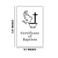 thumbnail image 3 of Certificate of Baptism NIV Dove with Cross Folded Cardstock Card 10pk with Envelopes 4.6x7.15 Church Member Certificate Christening Greenery Baby Dedication, 3 of 6