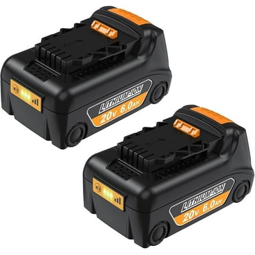 20v Max Battery Replacement for Dewalt 6.0Ah Battery 2Packs