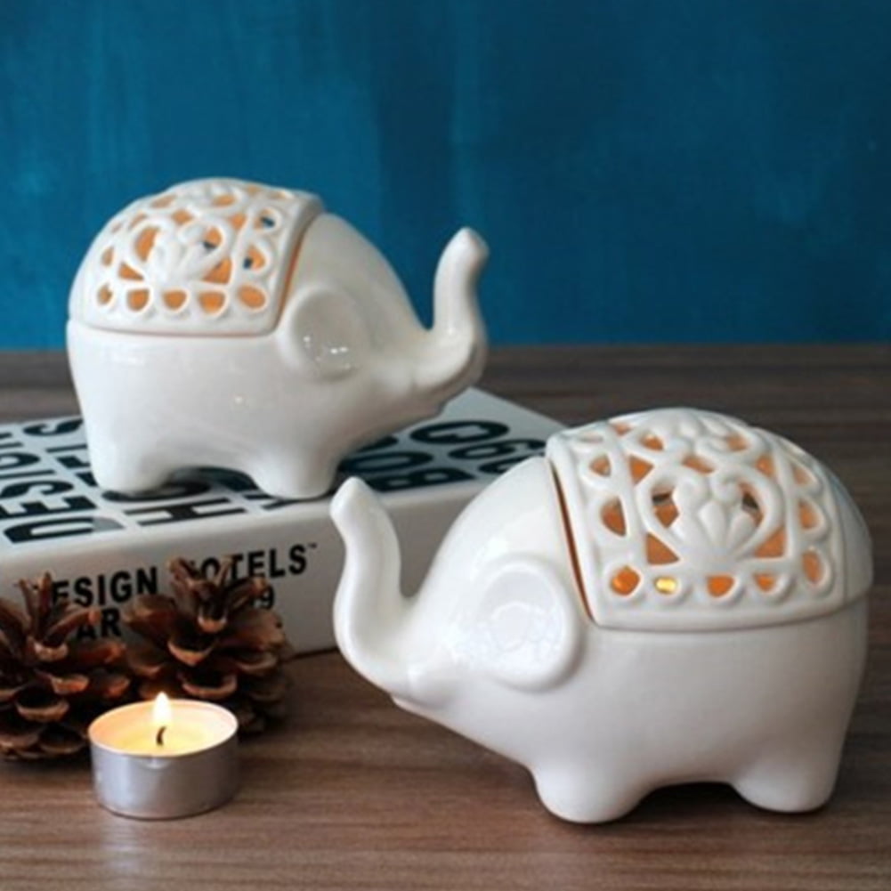 6 X ELEPHANT OIL BURNER DECORATION AROMA SCENTS HOUSE ORNAMENT DIFFUSER GIFT