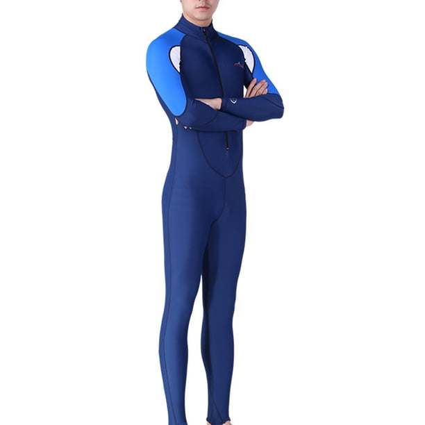 Trajes de neopreno de 3MM Traje de buceo de cuerpo completo Pantalones largos de manga larga con cremallera trasera Traje de surf engrosado Transpirable Deportes Buceo Pieles Hombres Negro 3XL Inevent OD003705-07