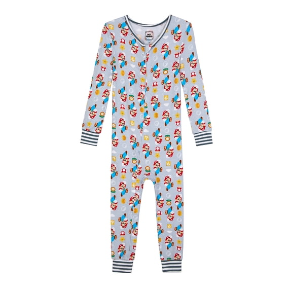 Super Mario Toddler Long Sleeve Blanket Sleeper, One-Piece, Sizes 12M-5T