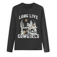 thumbnail image 3 of MHFRRA Camisetas de Manga Larga Estilo Western para Mujer, Camisetas Vintage de Música Country para Otoño, Sudaderas para Senderismo y Viajes, Camisetas Gris, 3 of 3