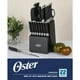 thumbnail image 2 of Juego de cuchillos Oster Lindbergh, 22 piezas, con bloque de cuchillos negro, 2 of 8