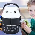 thumbnail image 1 of Portable Bento Lunch Box, 2 Layer Containers for School, Work, Camping - Bear Shape, Excellent Thermal Insulation, Muti Purpose, 1 of 8