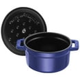 thumbnail image 5 of Staub Cast Iron 0.25-qt Mini Round Cocotte - Dark Blue, 5 of 11