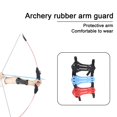 Manyache Archery Arm Guard Adjustable 2 Straps Buckles Soft Rubber ...