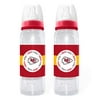 NFL Baby Fanatic Baby Bottle, 2pk, Kansas City Chiefs