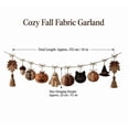 thumbnail image 4 of Cozy Fall Fabric Garland, Felt Pumpkin & Autumn Leaf Garland, Warm Seasonal Hanging Decor for Mantel, Fireplace, Staircase & Entryway, 4 of 8
