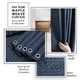 thumbnail image 4 of Clara Clark Cortina de ducha azul marino – Cortinas de ducha impermeables para baño, cortina de ducha de tela tipo gofre, cortina de baño resistente, cortina de ducha de tela de 72 x 72, cortina de du, 4 of 5