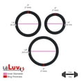 thumbnail image 5 of LeLuv Flat Inside Cock Ring | 36mm/41mm/45mm Black (3 Pack), 5 of 5