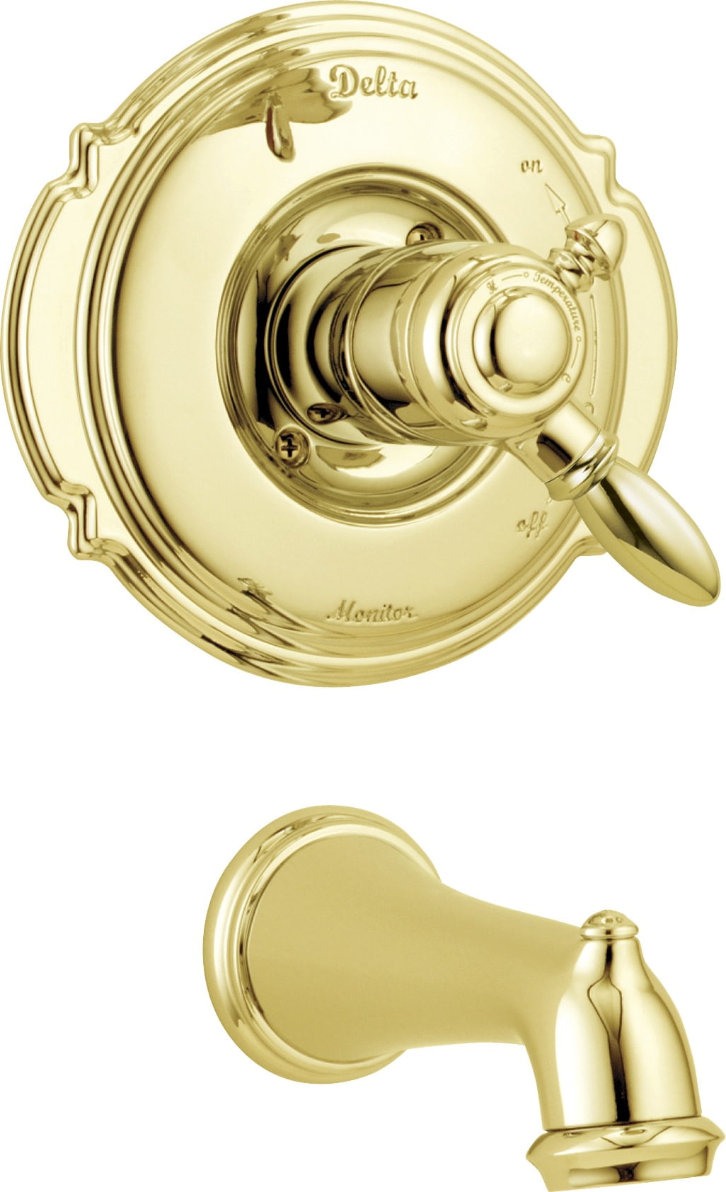 Delta Victorian Monitor® 17 Series Tub Trim in Polished Brass