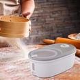 thumbnail image 1 of de con gran capacidad con taza medidora, contenedor de grano sellado, caja organizadora de granos de cereales, caja contenedora de Gris 5KG perfecl dispensador de cereales, 1 of 7