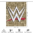 thumbnail image 2 of W-W-E Shower Curtain, Premium Waterproof Fabric Bath Curtain, Heavy Duty PEVA Shower Curtain for Bathroom Hotel, 2 of 7