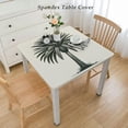 thumbnail image 2 of COMIO Tropical Paradise Plant Palm Tree Tablecloth Square Table Cover White, 2 of 7