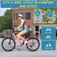 thumbnail image 3 of Lilypelle Electric Bike for Unisex Adults,24/26" 7-Speed Step Thru Electric Bicycle ,36V,20MPH, 3 of 10