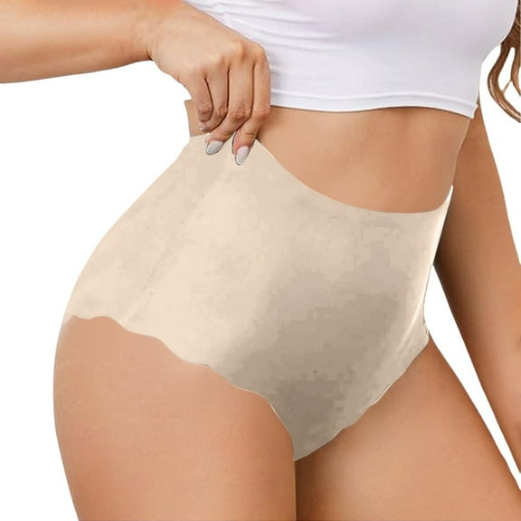 yunLCZ Women Seamless Hipster Underwear Women's Briefs Women's Underwear Comfortable High Waist Briefs Without Seam Breathable No Show Underwear Women Wasit Hipster Brief Panties for Ladies