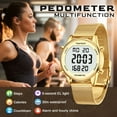 thumbnail image 5 of Women Pedometer Watch-Step Tracker Watch with Calories Counter-Non Bluetooth Pedometer Watches-LCD Large Numbers-30M Waterproof Watch-Sport Pedometer Watch Step Counter for Walking, 5 of 7
