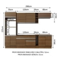 thumbnail image 3 of Cocina Integral Completa Modular Madesa Vicenza 290cm MM 12, 3 of 5