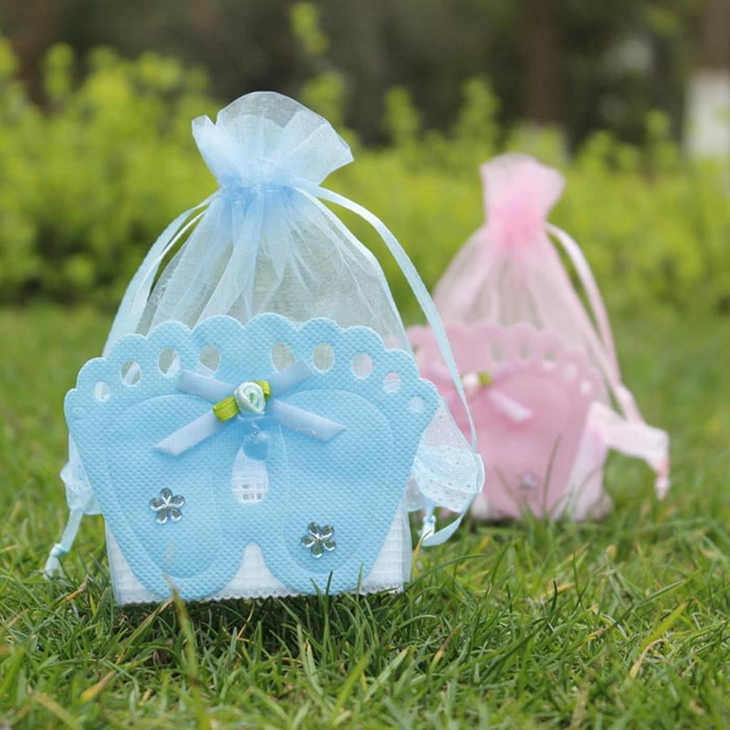24 Pieces Gift Box Baby Shower Favor Blue