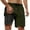 Army Green_001, variant on Men Swim Shorts Summer Fashion Gradient Color Double Layer Board Shorts with Pockets Mens Swim Trunks Dark Blue_001 XXXL