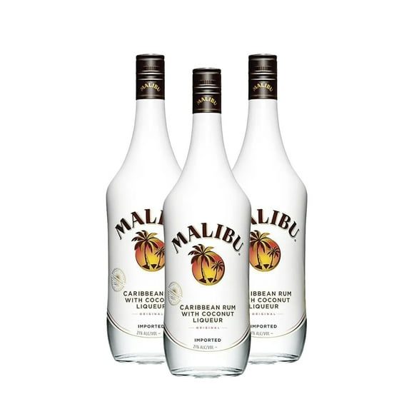 PACK DE 3 RON MALIBU DE COCO 750ML