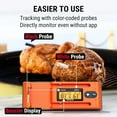 thumbnail image 2 of ThermoPro Twin TempSpike 500FT Truly Wireless Meat Thermometer with 2 Probes and Signal Booster Bluetooth Meat Thermometer iOS / Android compatible, 2 of 9