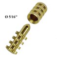 thumbnail image 3 of 10 Pair Solid Brass Table Pins Dowels Table Bolt Sleeve Connectors Table Leaf Hardware Table Top Leaf Alignment Pins, 3 of 5