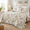 Cotton-birds-Twin, variant on Quilt Queen Size Cotton-Birds Flying Bird Pattern Quilted Bedding Bedspread Set