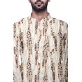 thumbnail image 3 of Atasi Kurta Décontractée à Col Chinois Imprimé Chemise Ethnique pour Hommes Kurta Courte Tunique, 3 of 5
